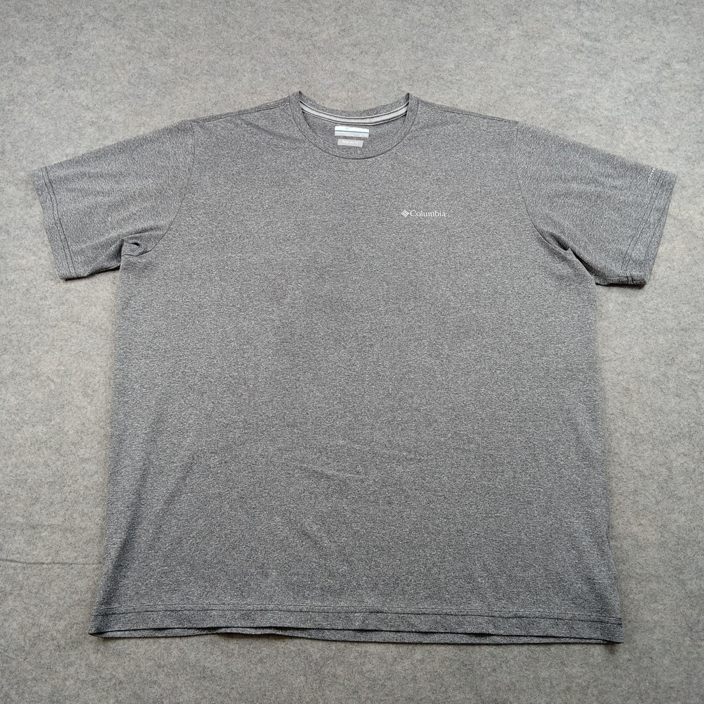 Columbia Shirt Mens XL Gray‎ Regular Fit Short Sleeve Athletic Performance Top